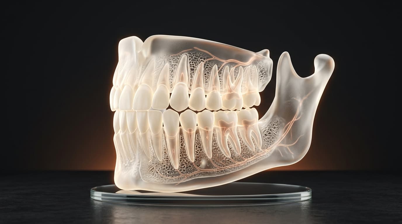 Jaw structure and virtual diagnostics 3D skull